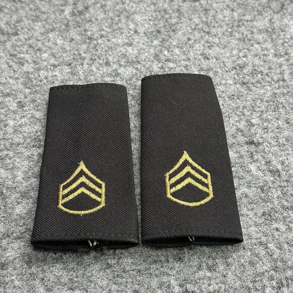 US Army Sergeant First Class Shoulder Mark Epaulet Large/Male (pair) Lot (2) - Picture 2 of 5